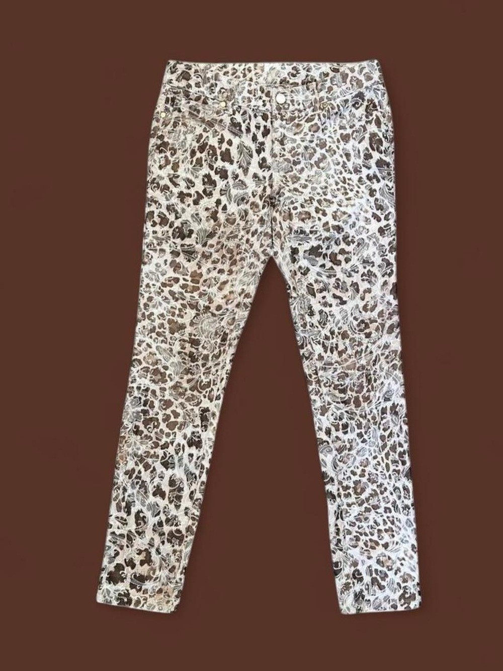 Caché cheetah print jeans